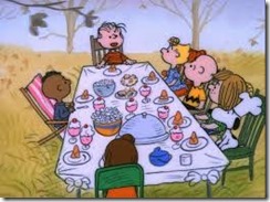 CharlieBrownThanksgivingTable